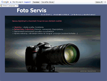 Tablet Screenshot of foto-servis.sk